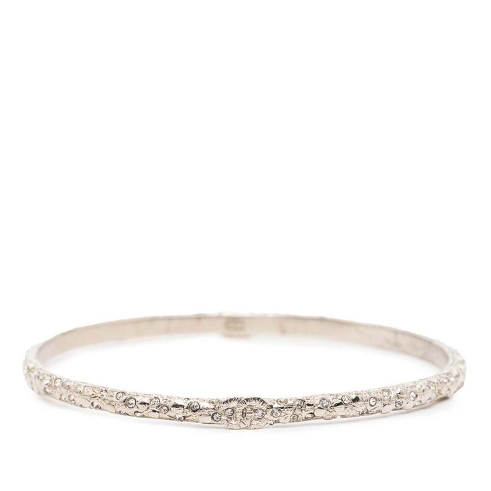 Chanel Cc Logo Bracelet Silver-Tone #256769C96B - Picture 1 of 5